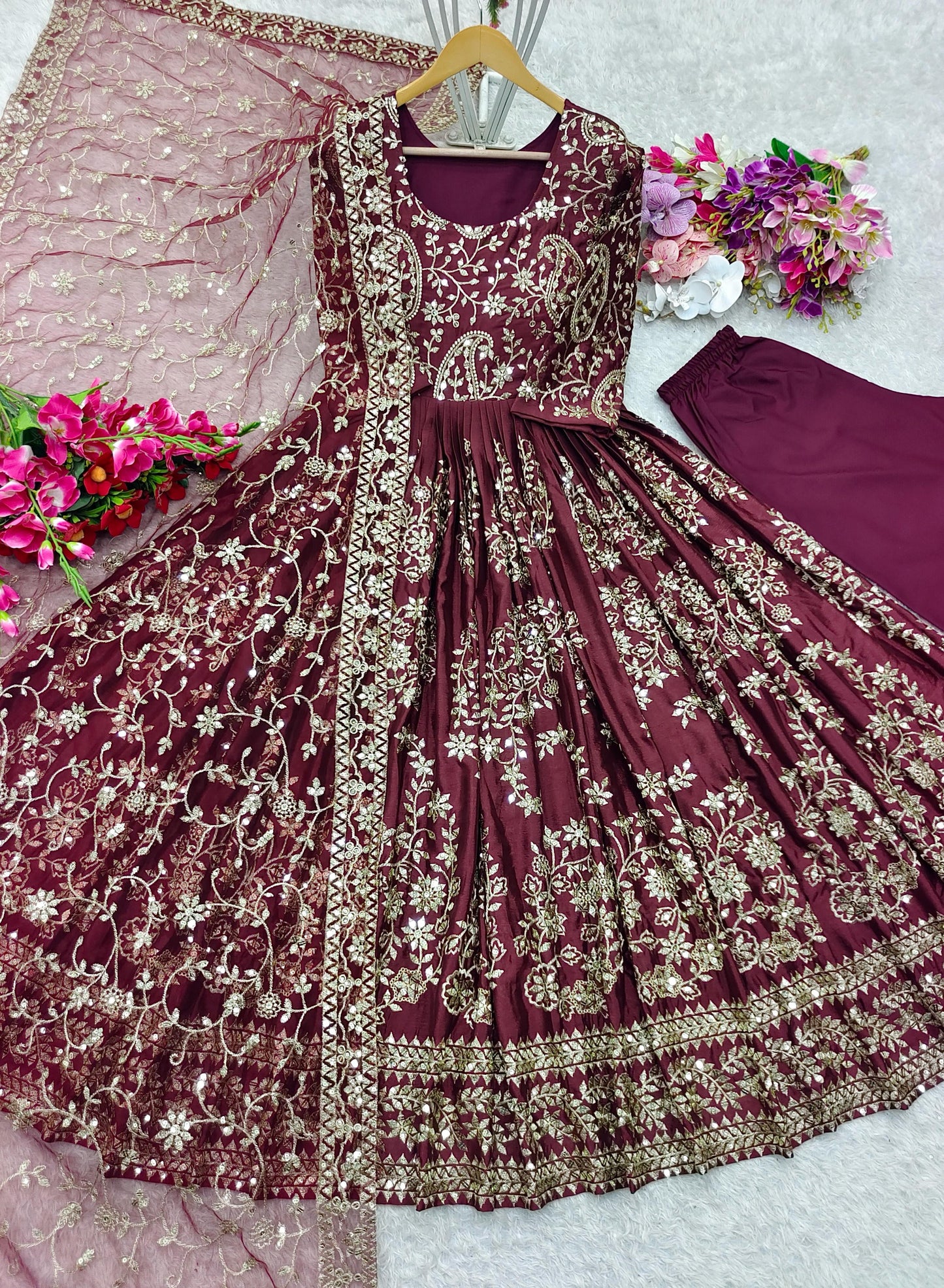 Premium Readymade Festival wedding partywear salwar kameez suit set stitched