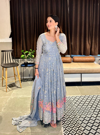 Anarkali Full Flair Readymade Indian wedding Festival partywear salwar kameez dress
