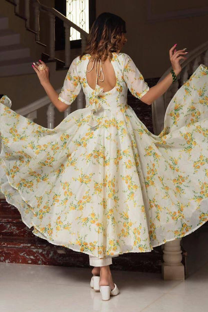 Indian Readymade Festival wedding partywear Full Flair Salwar kameez dress