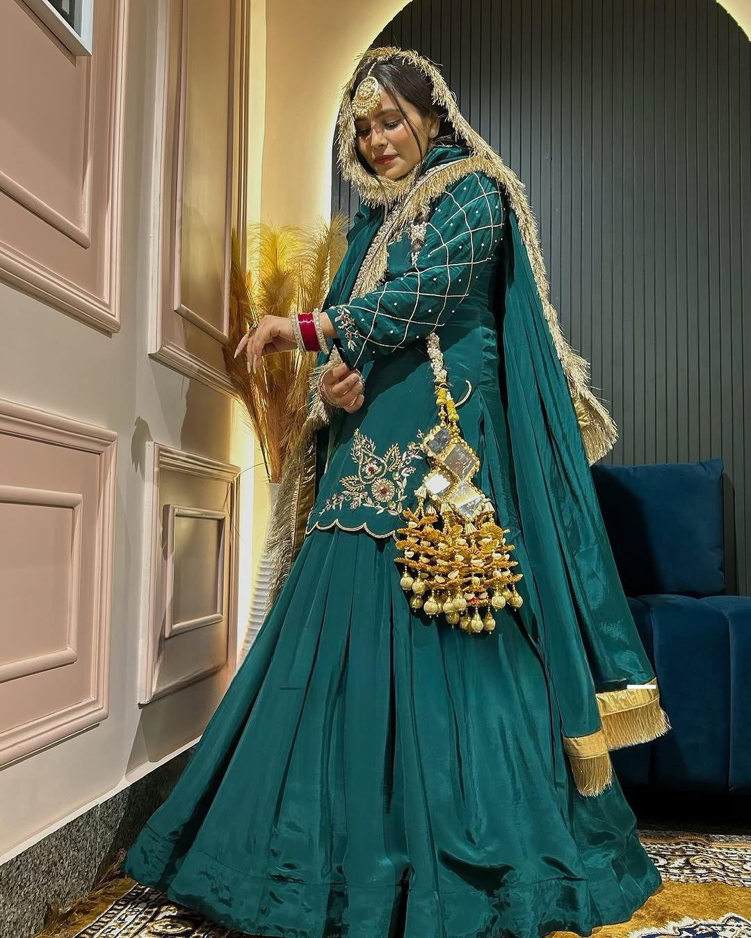 Top Lehenga with Dupatta Readymade Stitched Wedding Festival partywear Pakistani dress