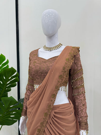 Indowestern premium Wedding Festival partywear lehenga saree