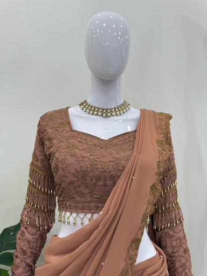 Indowestern premium Wedding Festival partywear lehenga saree