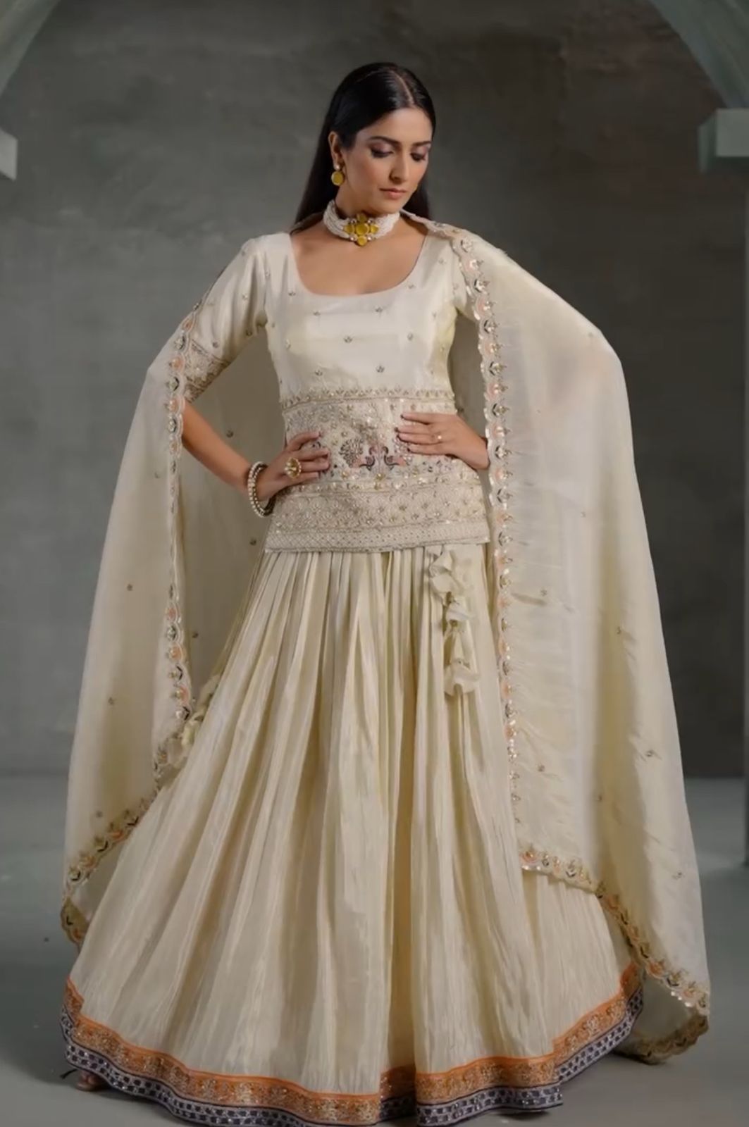 Ready To Wear premium Designer Festival wedding partywear Top Lehenga With Dupatta
