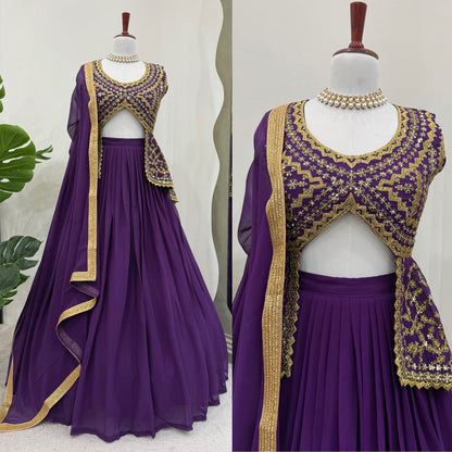 Premium Ready To Wear Wedding Festival partywear Top Lehenga With Dupatta