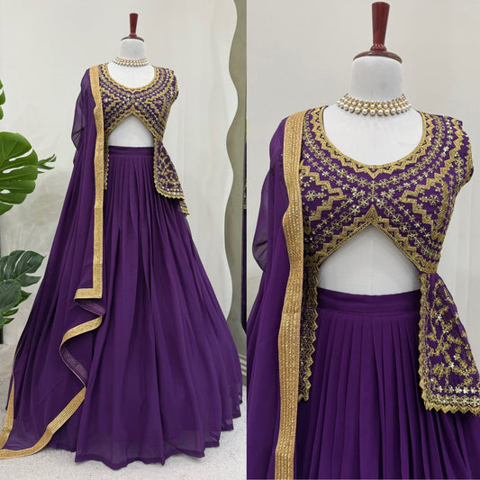 Premium Ready To Wear Wedding Festival partywear Top Lehenga With Dupatta