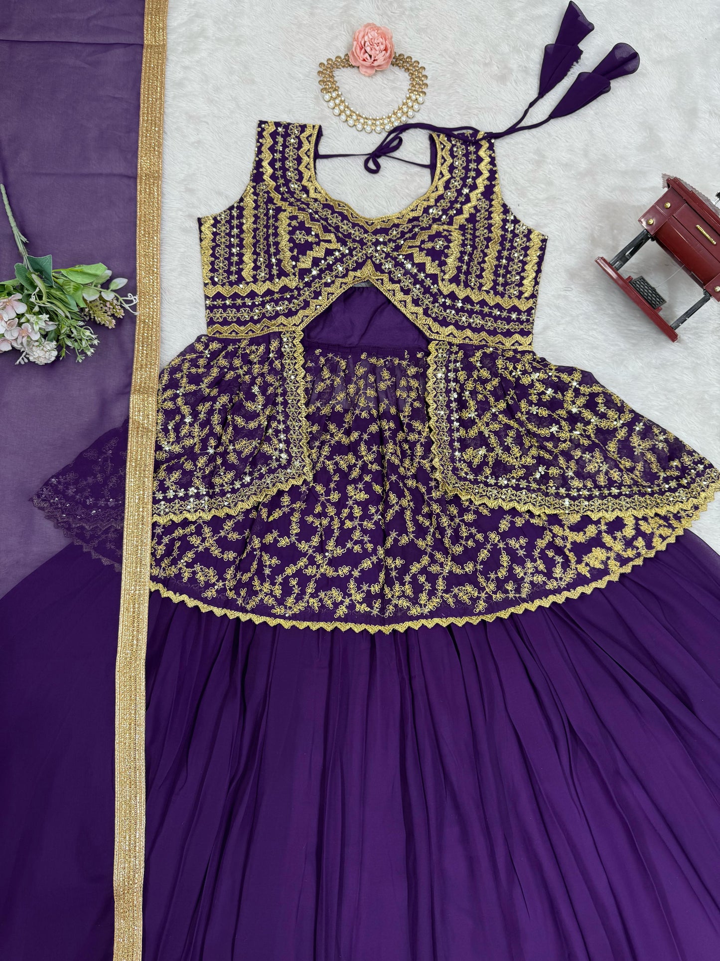 Premium Ready To Wear Wedding Festival partywear Top Lehenga With Dupatta