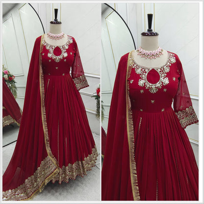 Anarkali Full Flair Readymade Indian wedding Festival Salwar kameez dress