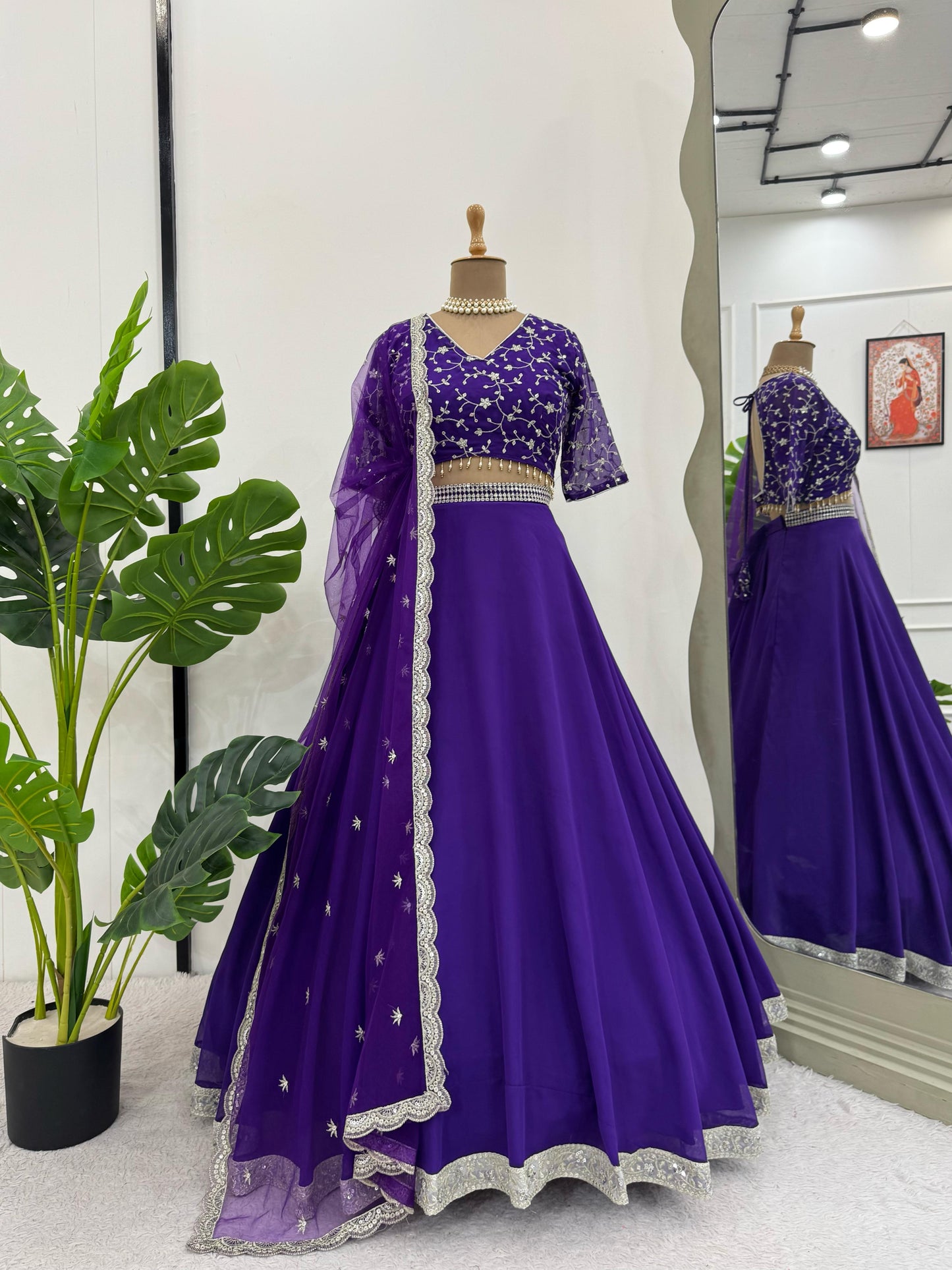 Premium Bollywood wedding Festival partywear lehenga choli with Dupatta