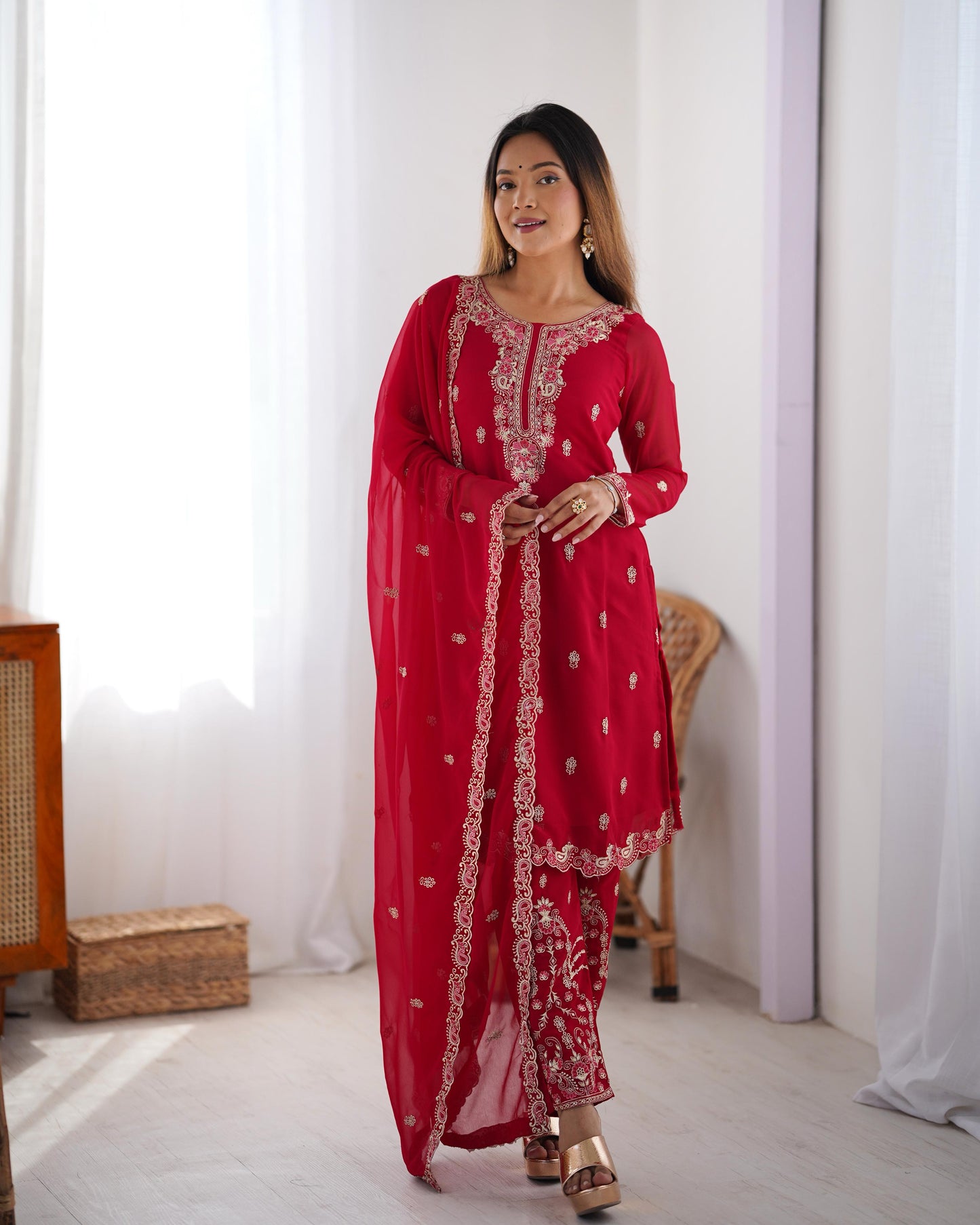 Readymade Indian Festival partywear wedding salwar kameez suit set dress
