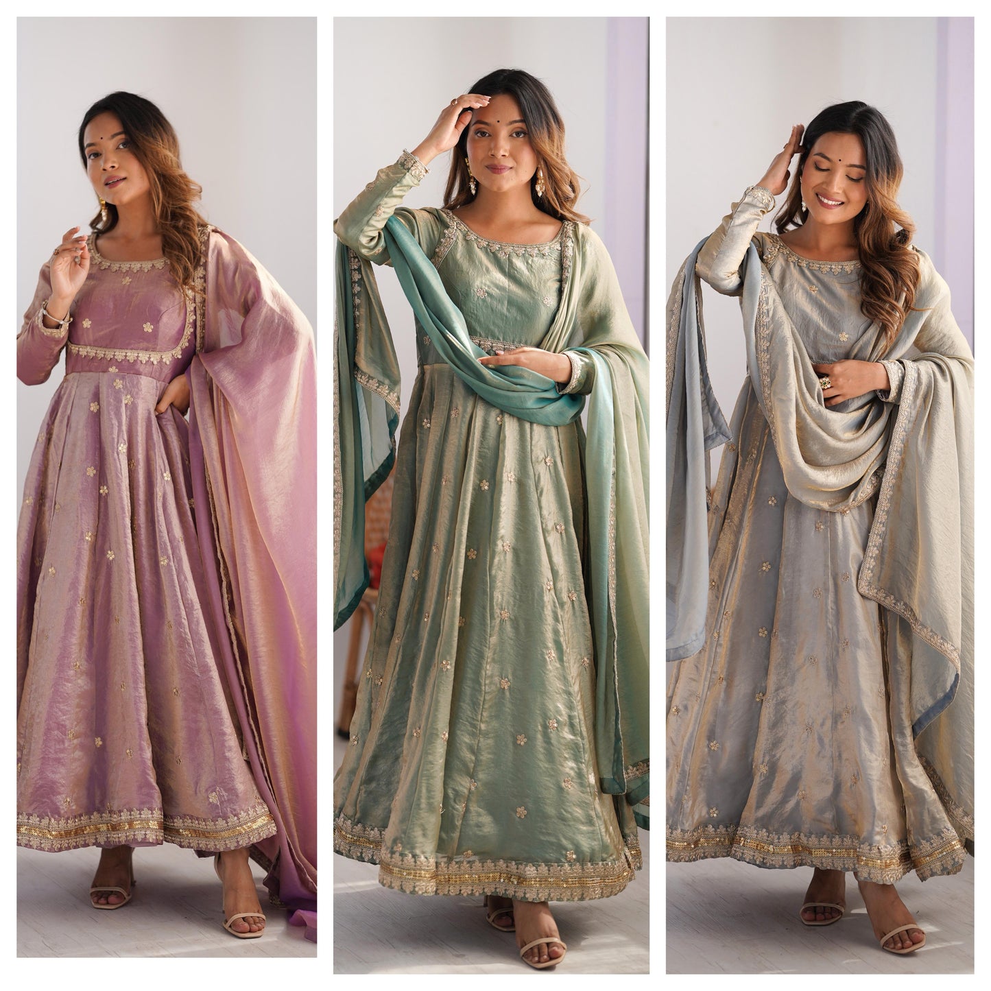 Anarkali Full Flair Readymade Indian wedding Festival partywear salwar kameez dress