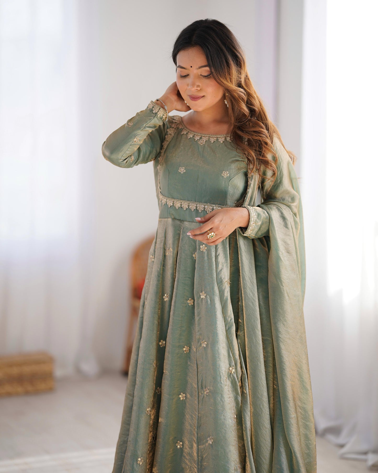 Anarkali Full Flair Readymade Indian wedding Festival partywear salwar kameez dress