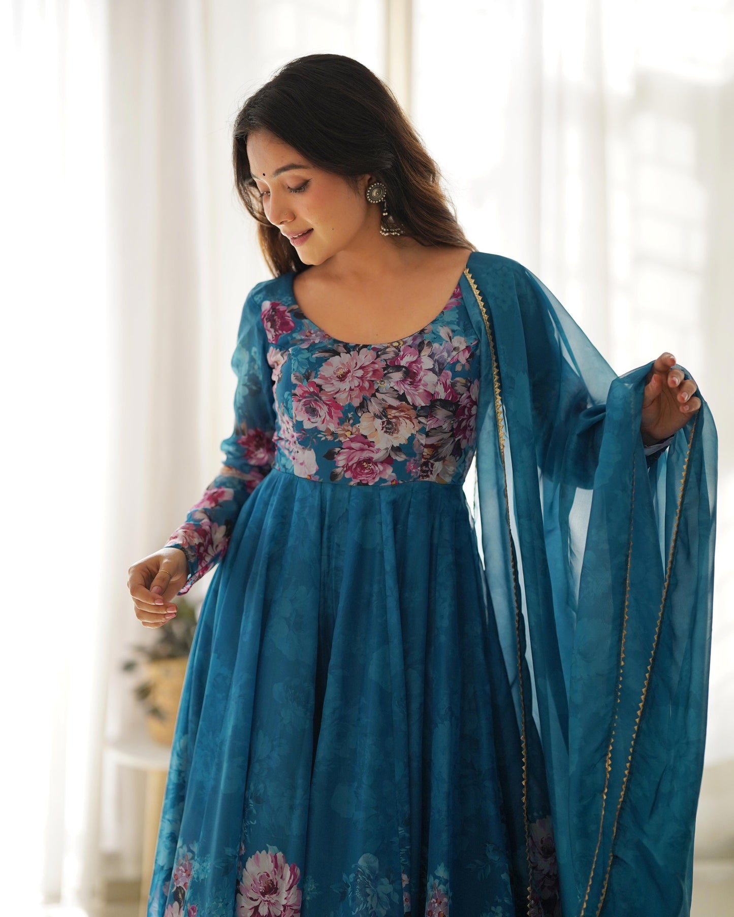 Anarkali Full Flair Readymade Indian wedding Festival partywear salwar kameez stitched dress
