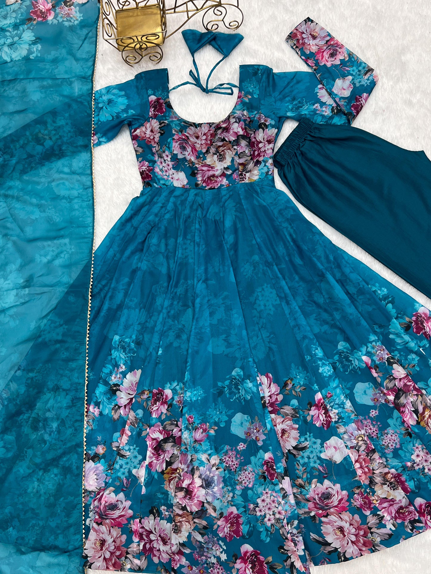 Anarkali Full Flair Readymade Indian wedding Festival partywear salwar kameez stitched dress