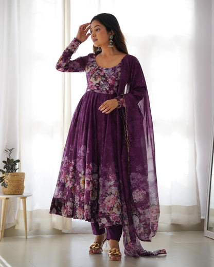 Anarkali Full Flair Readymade Indian wedding Festival partywear salwar kameez stitched dress