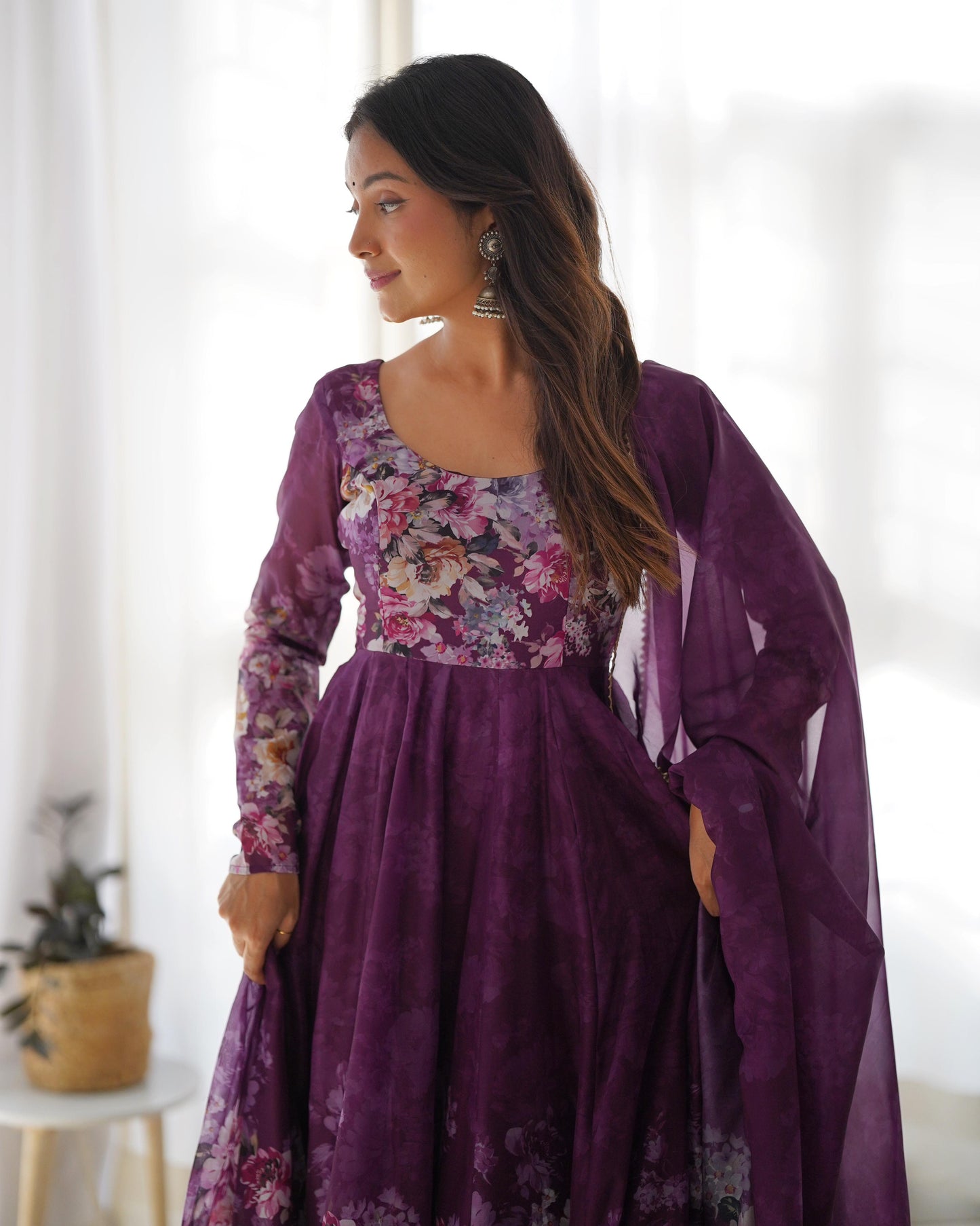 Anarkali Full Flair Readymade Indian wedding Festival partywear salwar kameez stitched dress