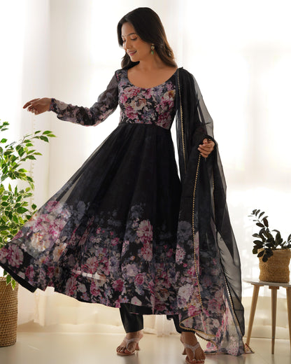 Anarkali Full Flair Readymade Indian wedding Festival partywear salwar kameez stitched dress