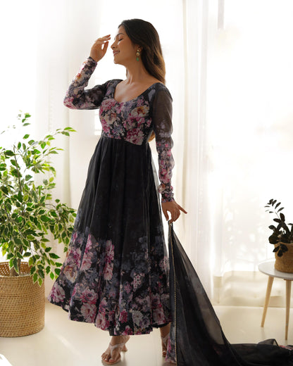 Anarkali Full Flair Readymade Indian wedding Festival partywear salwar kameez stitched dress