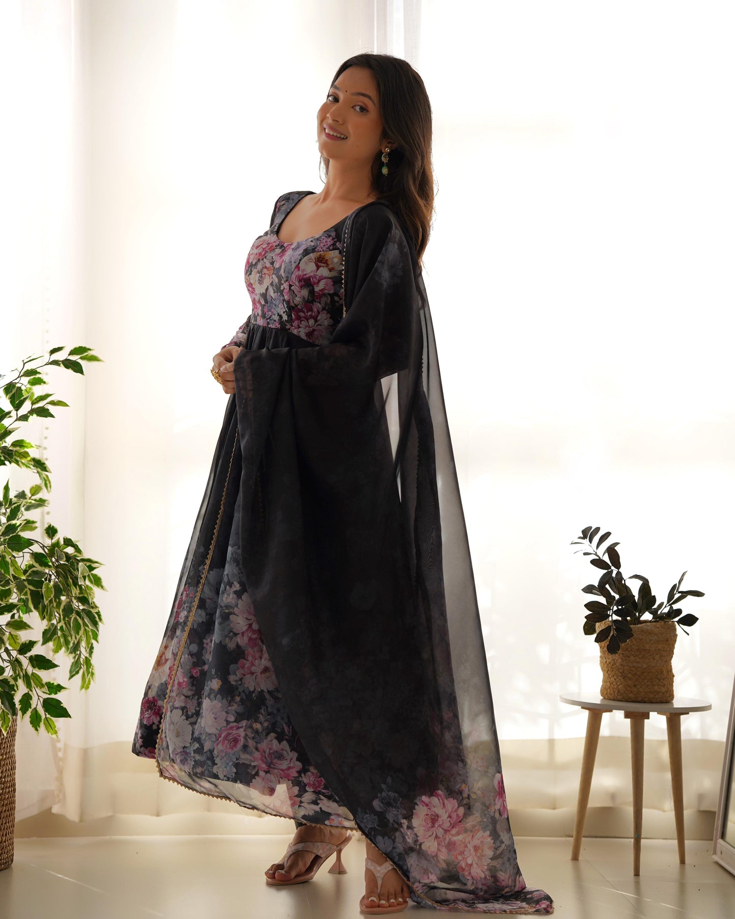 Anarkali Full Flair Readymade Indian wedding Festival partywear salwar kameez stitched dress