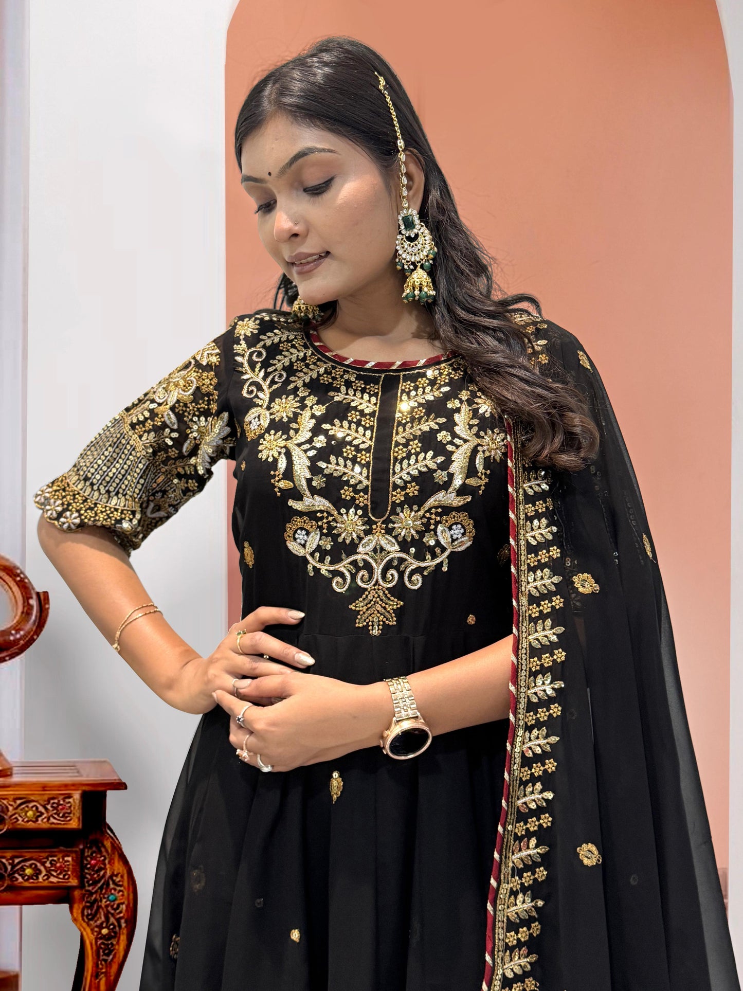 Anarkali Full Flair Readymade Indian wedding Festival partywear salwar kameez dress