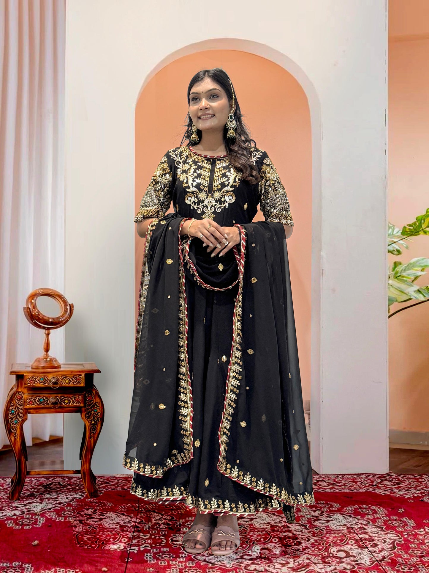 Anarkali Full Flair Readymade Indian wedding Festival partywear salwar kameez dress