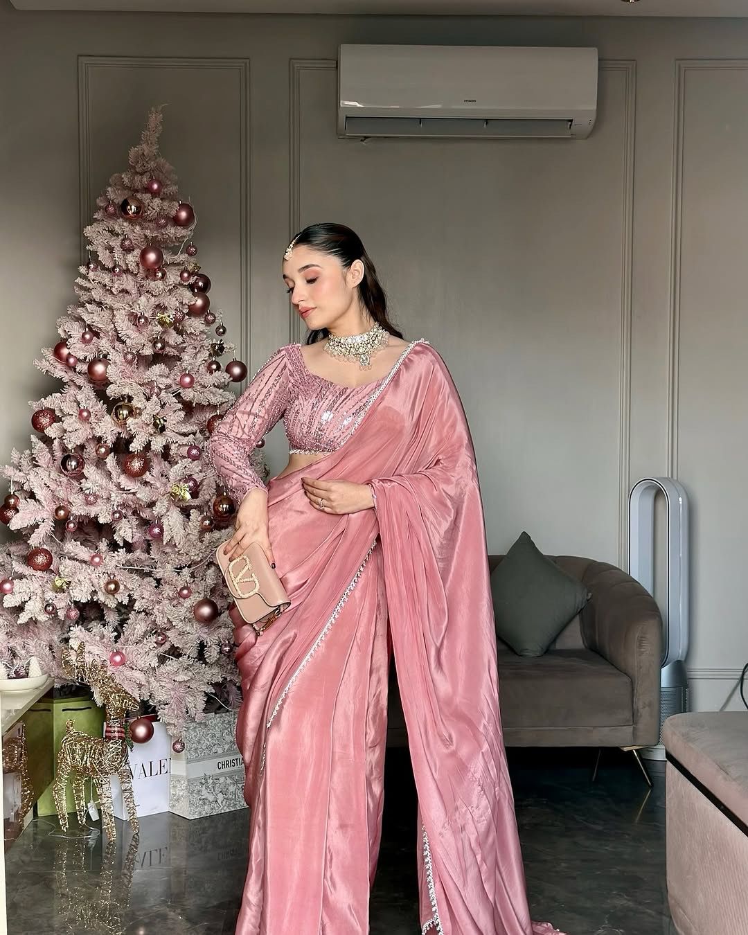 Indowestern lehenga saree Indian wedding Festival partywear saree