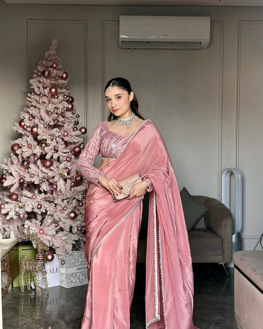 Indowestern lehenga saree Indian wedding Festival partywear saree