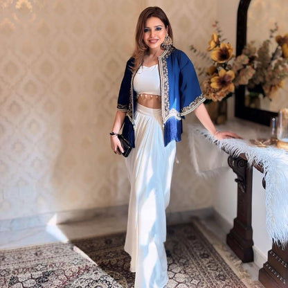 Indowestern Skirt choli with koti for wedding Festival partywear dress