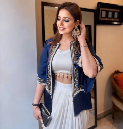 Indowestern Skirt choli with koti for wedding Festival partywear dress