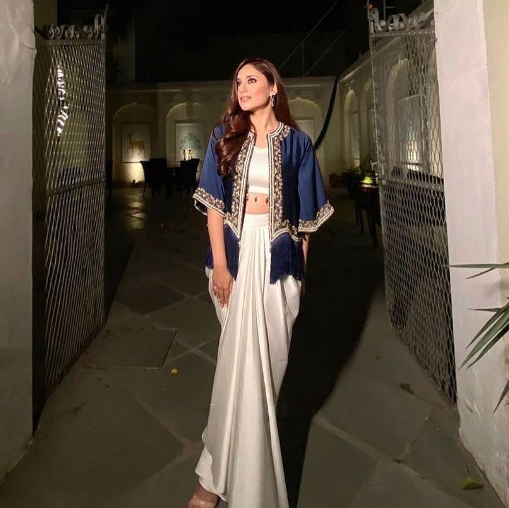 Indowestern Skirt choli with koti for wedding Festival partywear dress