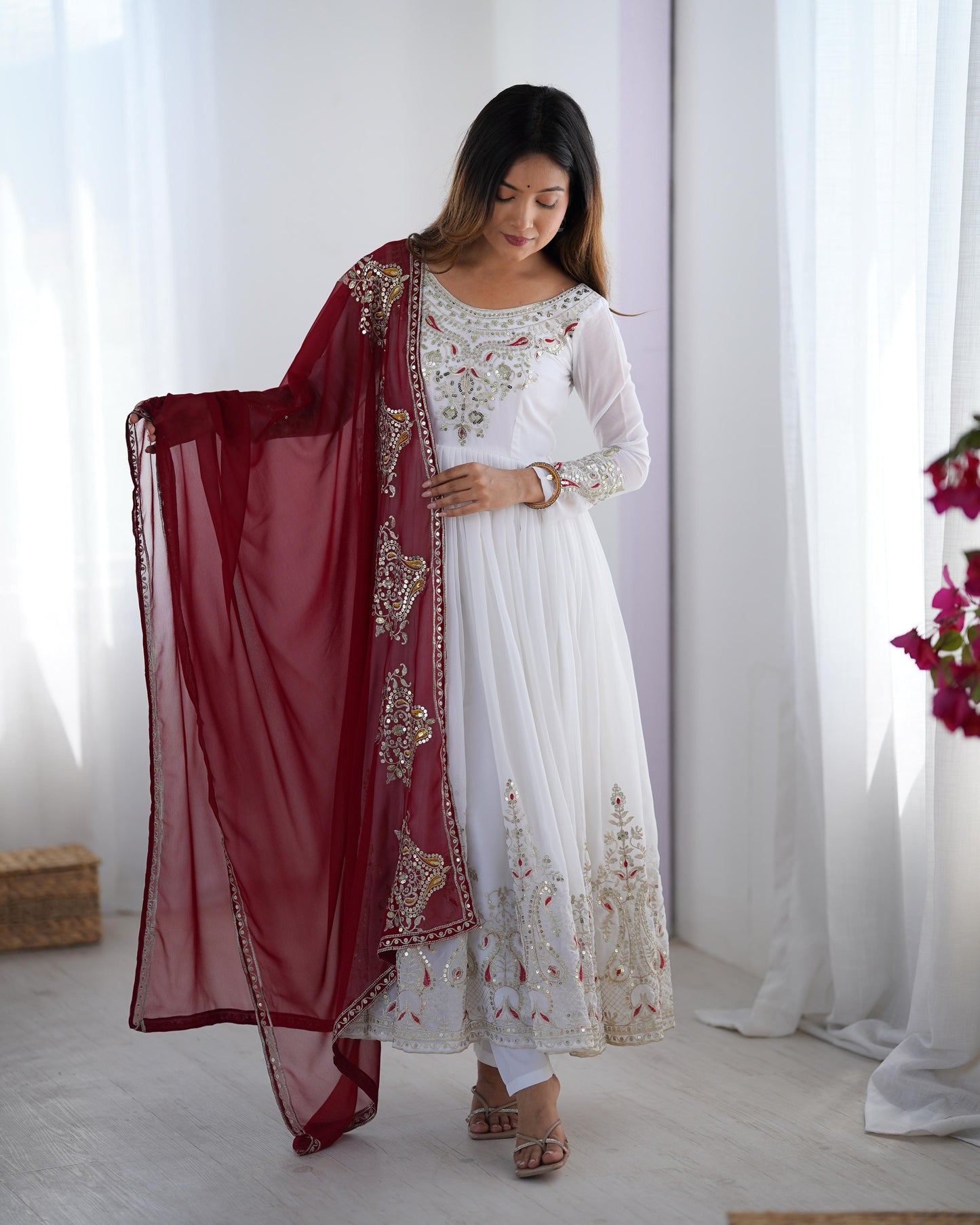 Anarkali Full Flair Readymade Indian salwar kameez dress