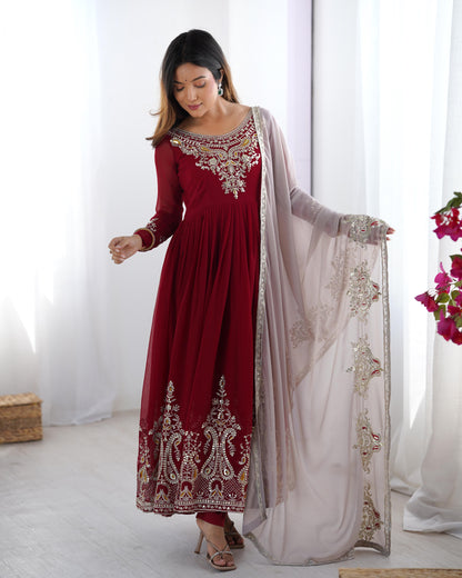 Anarkali Full Flair Readymade Indian salwar kameez dress