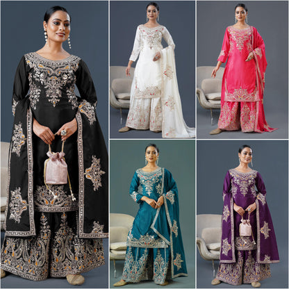 Readymade Palazzo Suit Set Salwar Kameez