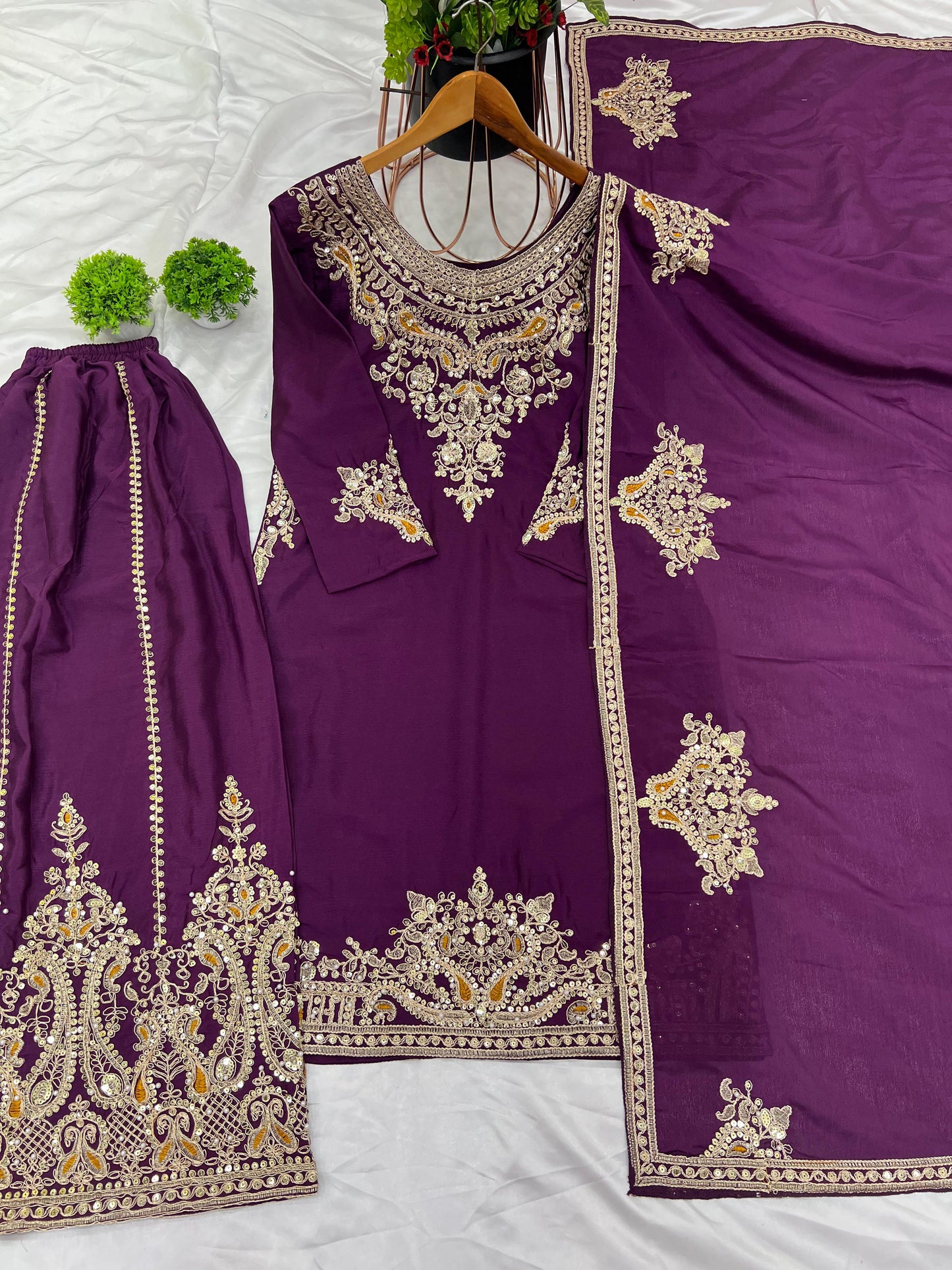 Readymade Palazzo Suit Set Salwar Kameez