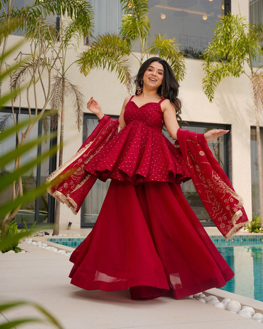 Anarkali Full Flair Readymade Salwar Kameez