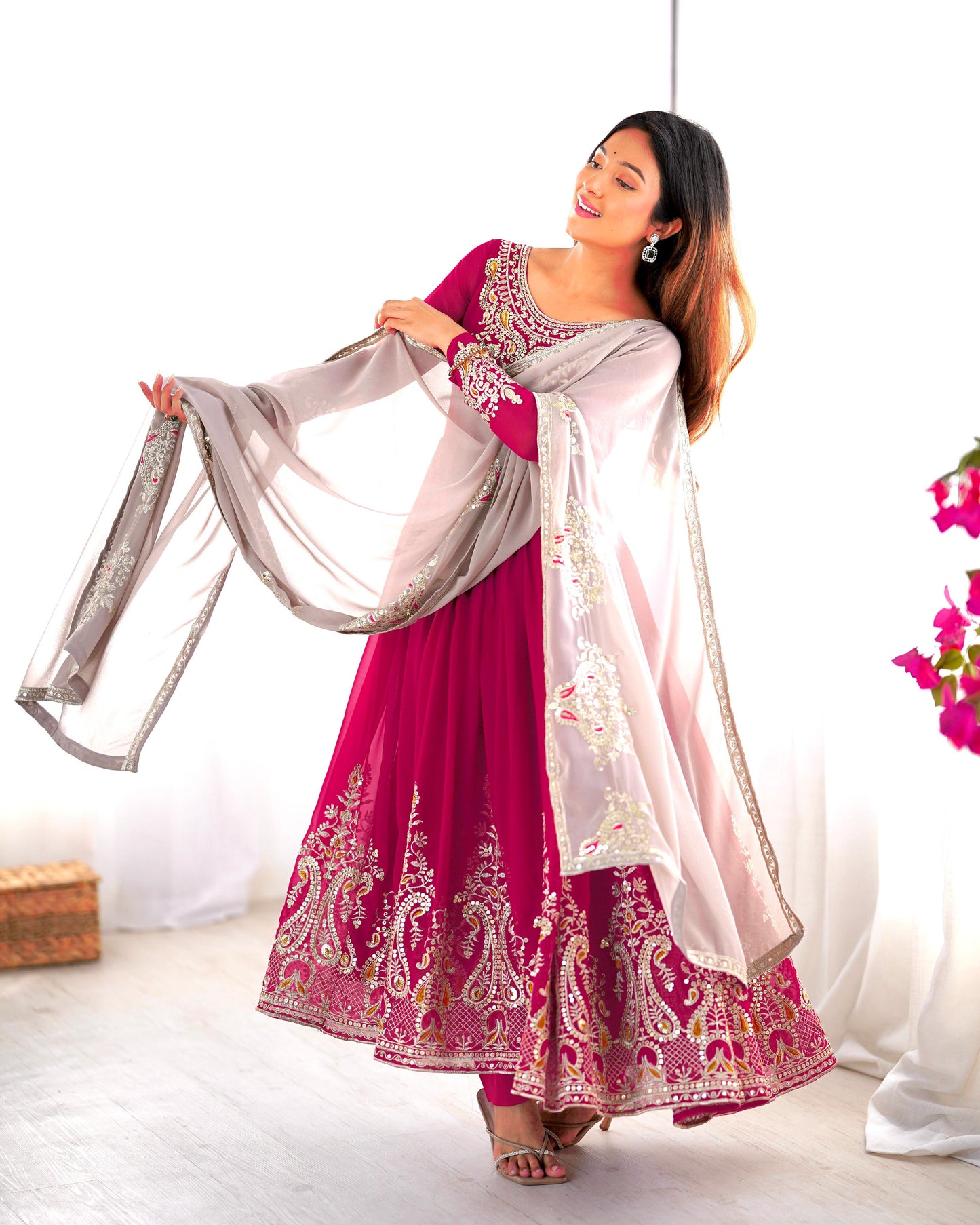 Anarkali Full Flair Readymade Indian salwar kameez dress