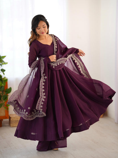 Anarkali Full Flair Readymade Salwar Kameez