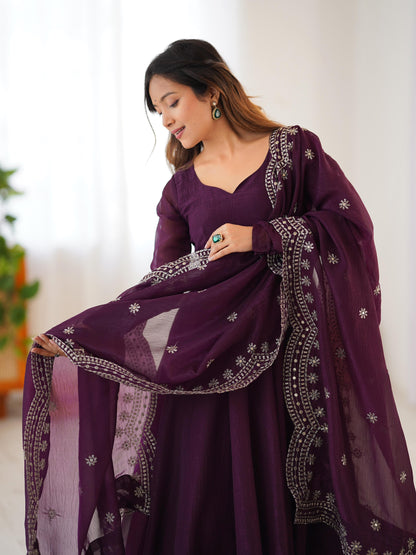 Anarkali Full Flair Readymade Salwar Kameez