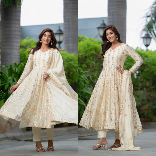 Anarkali Full Flair Readymade Indian wedding salwar kameez