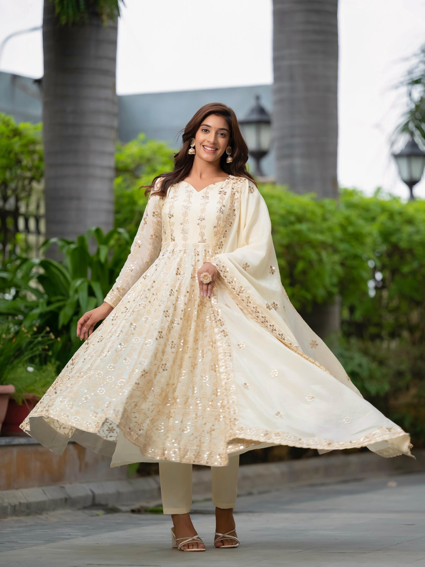 Anarkali Full Flair Readymade Indian wedding salwar kameez