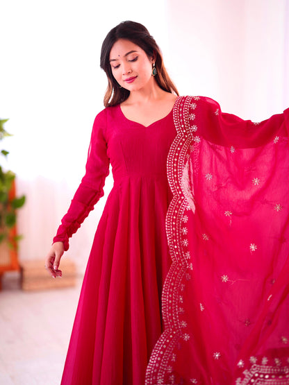 Anarkali Full Flair Readymade Salwar Kameez
