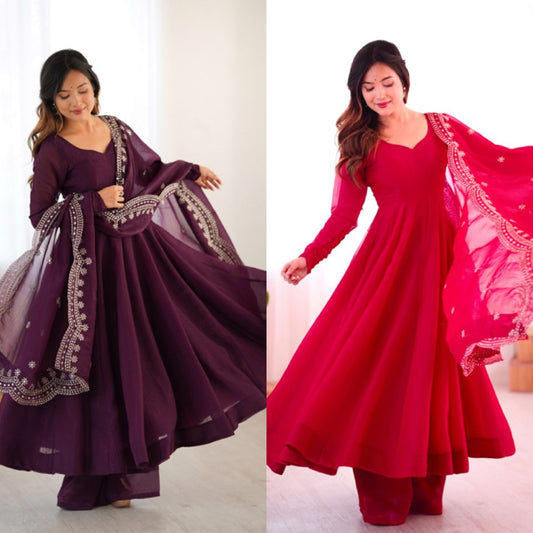 Anarkali Full Flair Readymade Salwar Kameez