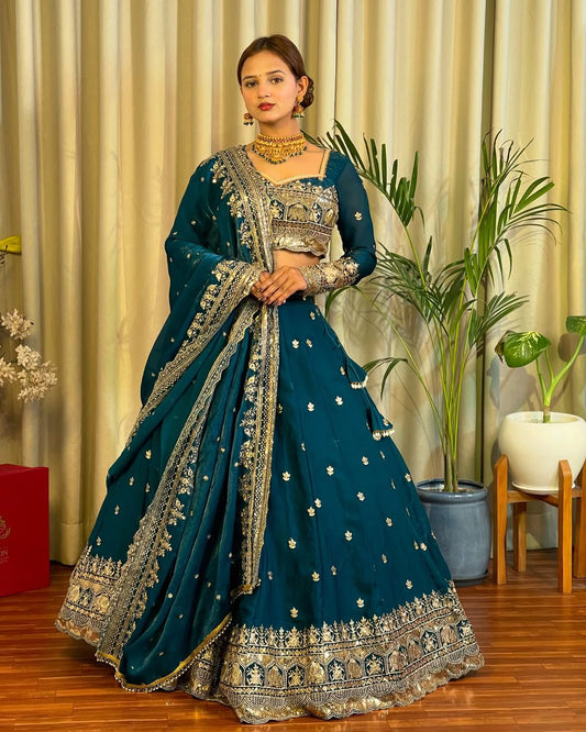 Readymade Indian wedding lehenga choli with Dupatta