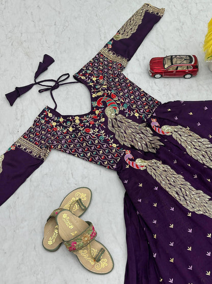 Festival Special Embroidered Shrug Style Lehenga Choli