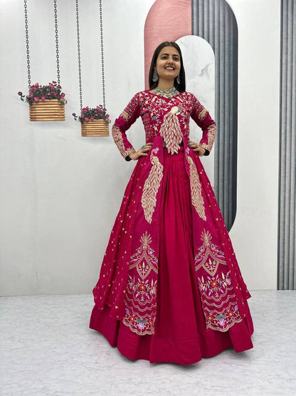Festival Special Embroidered Shrug Style Lehenga Choli