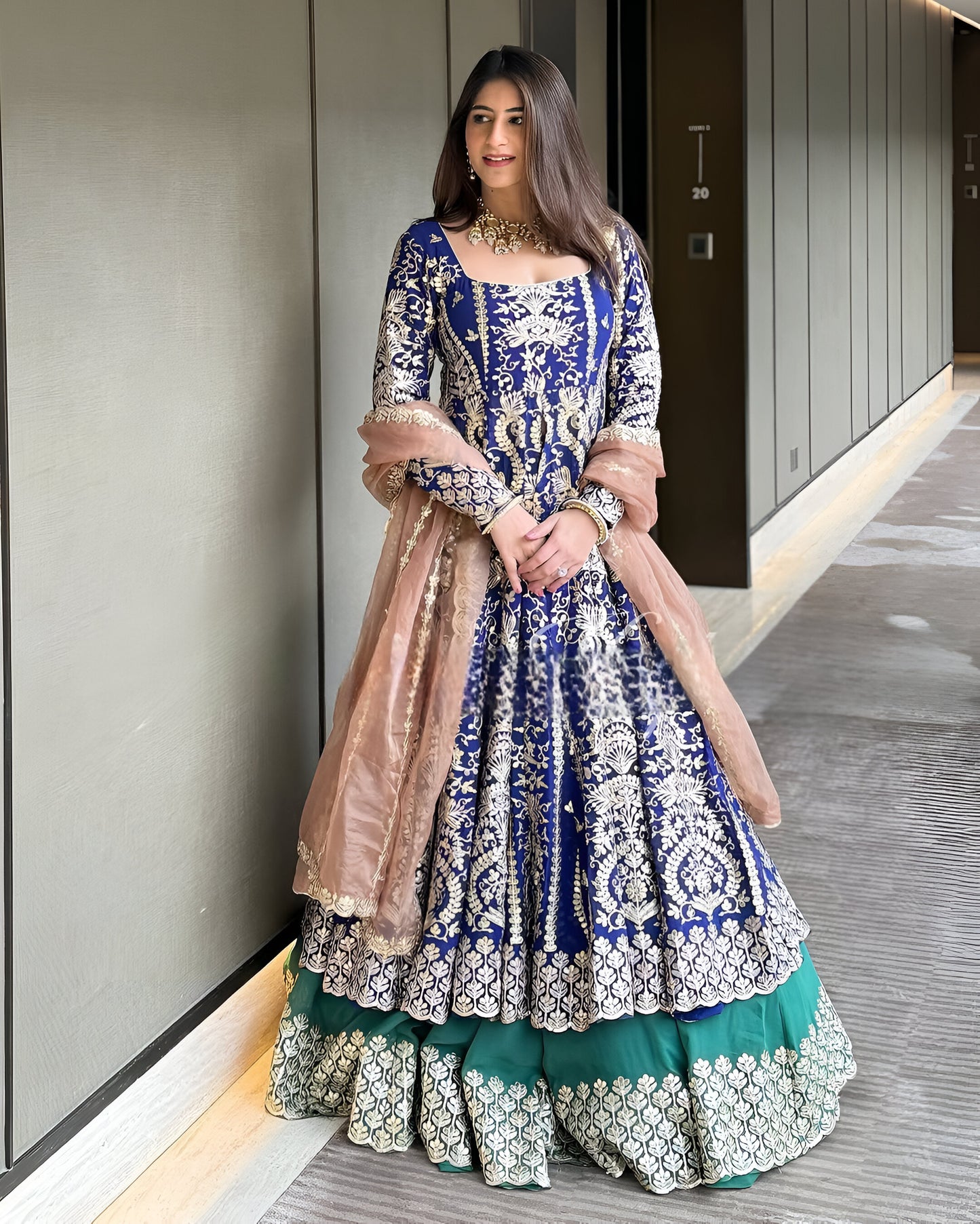 Indowestern Top Lehenga With Dupatta For Wedding Readymade Dress