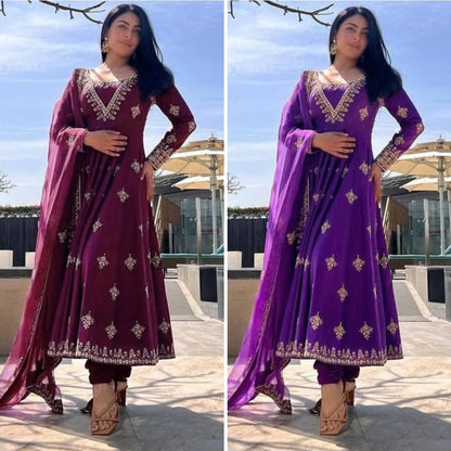 Anarkali Full Falir Salwar Kameez Readymade Indian Dress