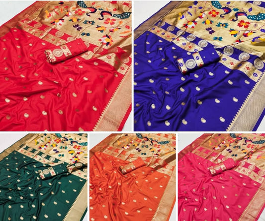 Pethani silk saree Designer Readymade Wedding saree