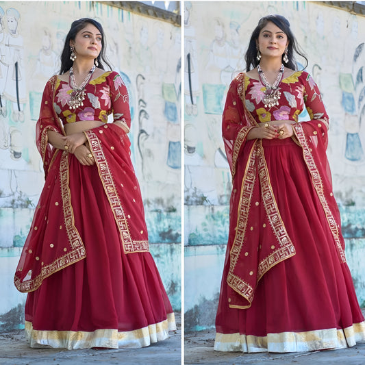 Premium Wedding lehenga choli Readymade Embroidery party Designer lehenga